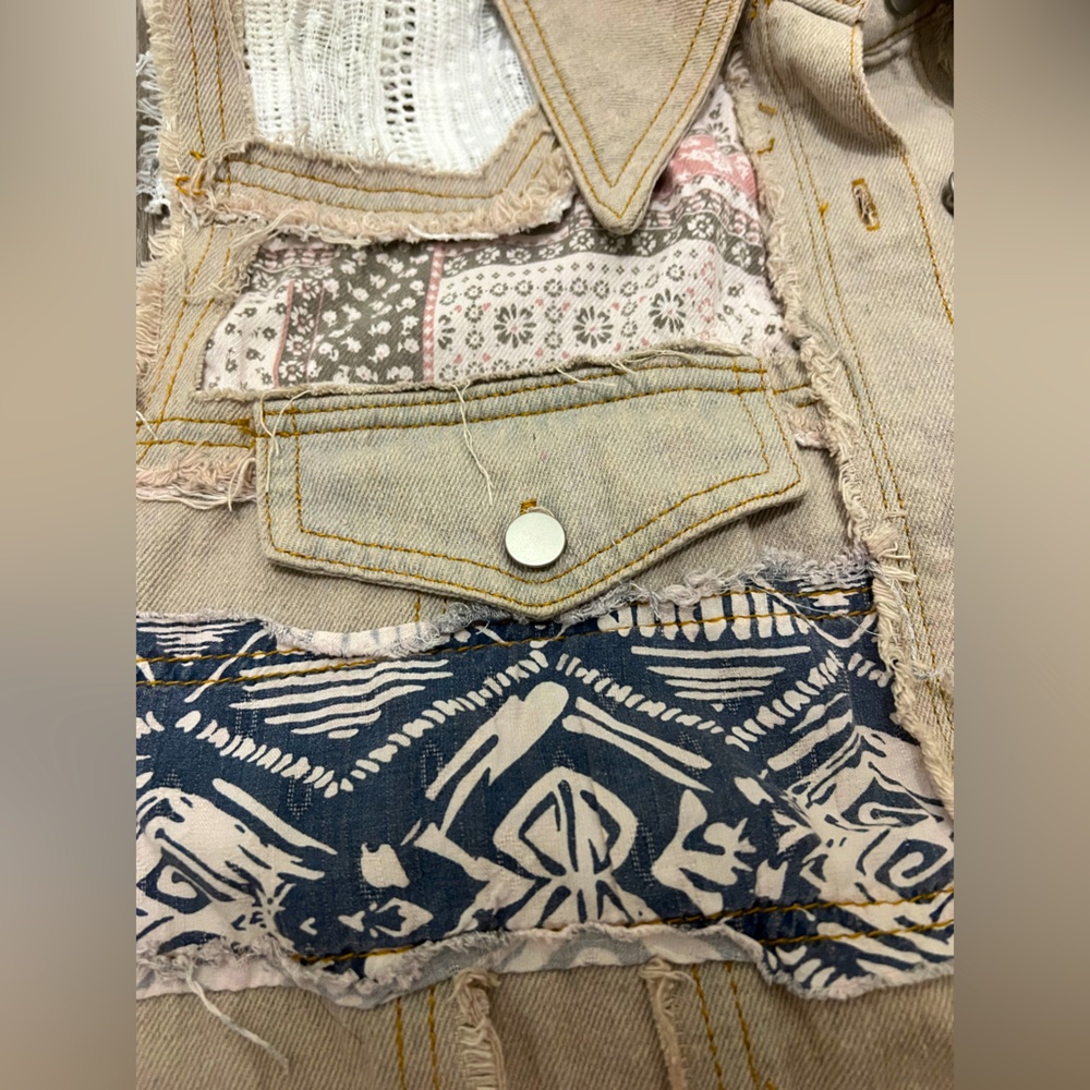 Artsy patchwork boho festival vest/dress - Picture 5 of 9